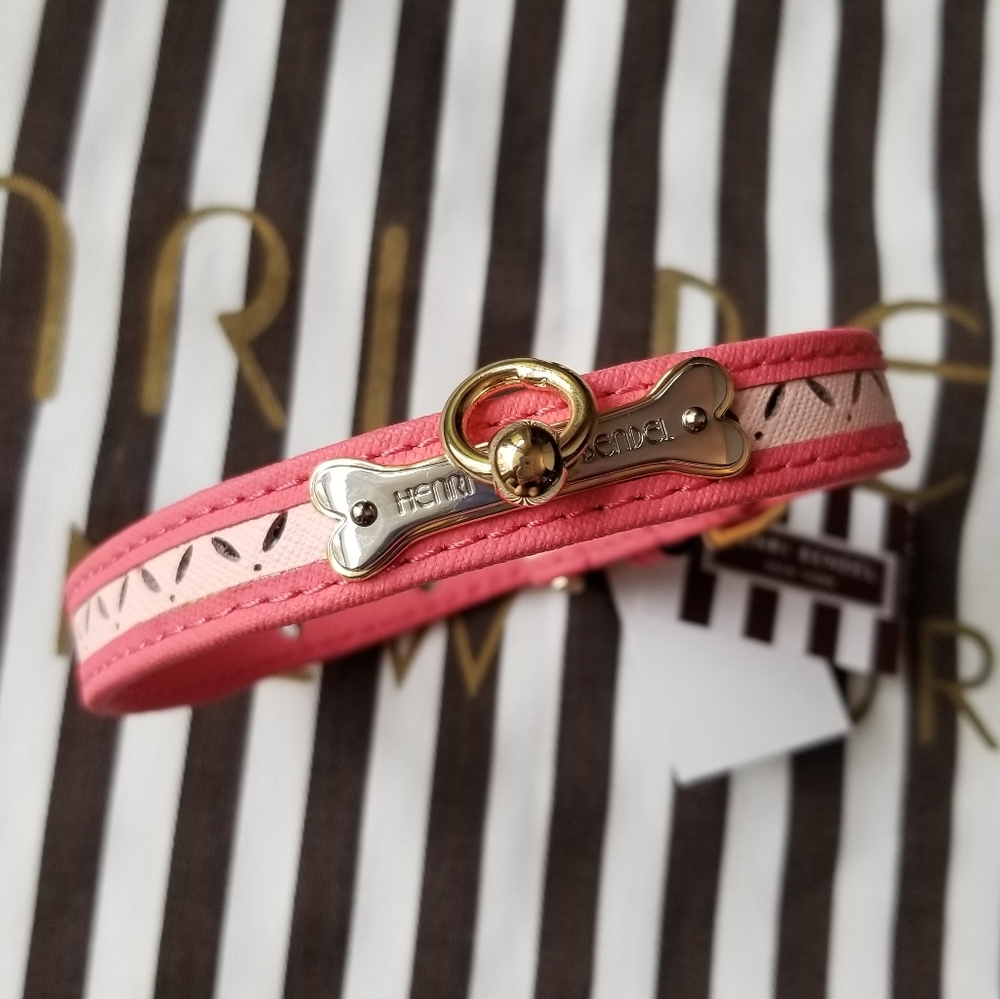 ❗Henri Bendel Pink Coral Dog Collar XS/S❗